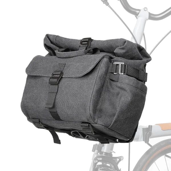 Torba przednia H46, którą można przekształcić w plecak ROCKBROS. Szare plecaki męskie ROCKBROS, bez wzorów, z materiału. Za 456.00 zł.