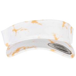 Zakrzywiona Czapka Z Daszkiem Batik Dye. Białe czapki męskie FLEXFIT, bez wzorów. Za 91.99 zł.