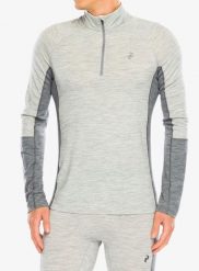 Bluza termoaktywna Peak Performance Magic Half Zip Wool-Blend BL. Szare bluzy bez kaptura męskie Peak Performance, l, z elastanu. Za 324.49 zł.