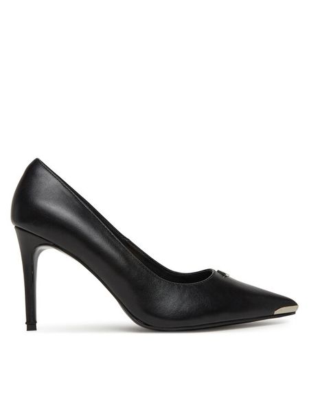 REPLAY Szpilki GWH2Z .000.C0001S Czarny. Czarne szpilki Replay, bez wzorów, ze skóry, bez obcasa. Za 259.99 zł.