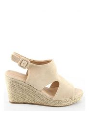 Sixth Sens Sandały w kolorze beżowym na koturnie rozmiar: 39. Brązowe sandały damskie Sixth Sens, bez wzorów, bez obcasa, na koturnie. Za 104.99 zł.