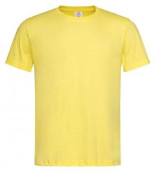 Żółty Bawełniany T-Shirt Męski Bez Nadruku -STEDMAN- Koszulka, Krótki Rękaw, Basic, U-neck. Żółte t-shirty męskie Stedman, l, bez wzorów, z bawełny, bez kołnierzyka. Za 45.00 zł.
