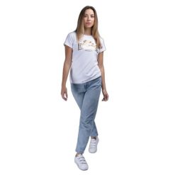 Koszulka damska Lonsdale Bantry. Białe bluzki sportowe damskie Lonsdale, bez kołnierzyka, bez ramiączek. Za 136.50 zł.