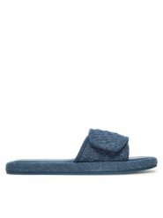 MICHAEL Michael Kors Klapki Van 40S5SKFA2D Niebieski. Niebieskie klapki damskie MICHAEL Michael Kors, bez wzorów, z materiału, bez obcasa. Za 329.99 zł.