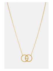 MOODE Naszyjnik "Jenna" z elementem ozdobnym - dł. 42 cm rozmiar: onesize. Białe naszyjniki damskie MOODE, ze stali. Za 43.99 zł.