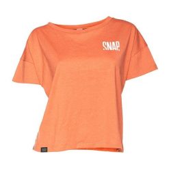 Damska koszulka w stylu crop top Snap Climbing. Czarne t-shirty damskie SNAP CLIMBING, m, bez wzorów, z bawełny, bez kołnierzyka. Za 248.50 zł.