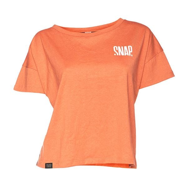 Damska koszulka w stylu crop top Snap Climbing. Czarne t-shirty damskie SNAP CLIMBING, m, bez wzorów, z bawełny, bez kołnierzyka. Za 248.50 zł.