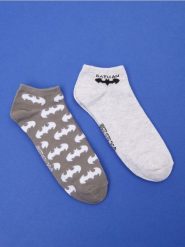 Skarpetki stopki 2 pack Batman - wielobarwny. Skarpetki męskie Sinsay, bez wzorów. W wyprzedaży za 6.99 zł.