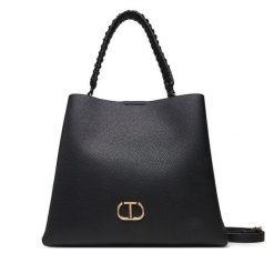 Torebka TWINSET. Czarne torebki klasyczne damskie Twinset, bez wzorów, bez dodatków. Za 589.99 zł.