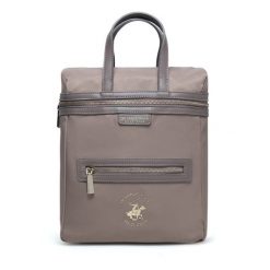 Plecak Beverly Hills Polo Club. Szare plecaki damskie Beverly Hills Polo Club, bez wzorów. Za 129.99 zł.