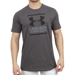 Koszulka fitness męska UNDER ARMOUR GL Foundation z krótkim rękawem. Czarne t-shirty sportowe męskie Under Armour, m, z bawełny, bez ramiączek, na fitness i siłownię. Za 109.55 zł.