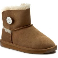 Buty EMU AUSTRALIA - Denman Mini W11255 Chestnut. Brązowe kozaki damskie Emu Australia, ze skóry, bez obcasa. W wyprzedaży za 399.00 zł.