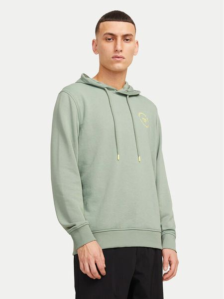 Jack & Jones Bluza Simon 12269353 Zielony Standard Fit. Zielone bluzy bez kaptura męskie Jack & Jones, m, z bawełny. Za 69.99 zł.