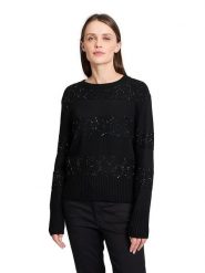 BETTY & CO Sweter w kolorze czarnym rozmiar: 38. Czarne swetry klasyczne damskie Betty & Co., z wełny, bez kołnierzyka. Za 109.26 zł.