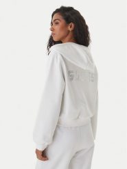 Guess Bluza V6GQ15 K3093 Biały Regular Fit. Białe bluzy bez kaptura damskie Guess, m, z syntetyku. Za 394.99 zł.