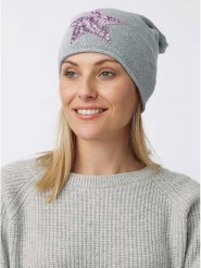 Zwillingsherz Czapka beanie w kolorze szarym rozmiar: onesize. Szare czapki zimowe damskie Zwillingsherz, z kaszmiru. Za 83.42 zł.