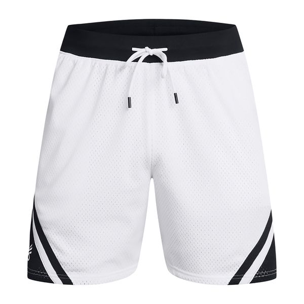 Spodenki koszykarskie męskie Under Armour Curry Mesh Short 4. Białe szorty męskie Under Armour, bez wzorów, z meshu, sportowe. Za 249.99 zł.