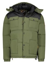 Geographical Norway Kurtka zimowa w kolorze zielonym rozmiar: S. Zielone kurtki męskie Geographical Norway, na zimę, s, bez wzorów, bez kaptura. Za 149.31 zł.