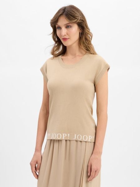 JOOP! sweter z dzianiny - Kalusa Kobiety beżowy, 34. Brązowe swetry klasyczne damskie Joop!, uniwersalny, z dzianiny, bez kołnierzyka. Za 329.95 zł.