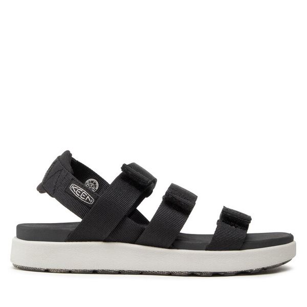 Sandały Keen. Czarne sandały damskie Keen, bez wzorów, bez obcasa, na płaskiej podeszwie. Za 199.99 zł.