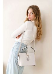 Anna Morellini Skórzana torebka "Adelma" w kolorze kremowym - 25 x 20 x 14 cm rozmiar: onesize. Brązowe torebki klasyczne damskie Anna Morellini, bez wzorów, z materiału, bez dodatków. Za 282.99 zł.