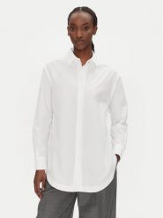 BOSS Koszula C_Bostucci_8 50538366 Biały Relaxed Fit. Białe koszule damskie Boss, bez wzorów, z bawełny, bez kołnierzyka, bez ramiączek. Za 329.99 zł.
