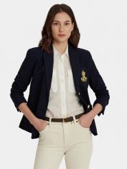 Lauren Ralph Lauren Marynarka 200797305005 Granatowy Slim Fit. Niebieskie marynarki i żakiety damskie Lauren Ralph Lauren, xl, bez wzorów, z bawełny. Za 739.99 zł.