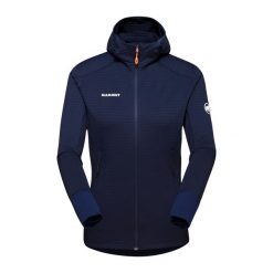 Bluza trekkingowa damska Mammut Taiss Light ML Hooded Jacket. Niebieskie bluzy bez kaptura damskie Mammut, xs. Za 689.99 zł.