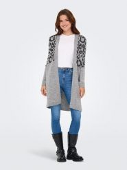 ONLY Kardigan w kolorze szarym rozmiar: XS. Szare kardigany damskie Only, xs, bez wzorów, ze splotem. Za 82.64 zł.