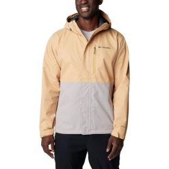 Płaszcz przeciwdeszczowy męski Columbia Hikebound. Szare płaszcze męskie Columbia, m, bez wzorów, z meshu, sportowe. Za 377.99 zł.