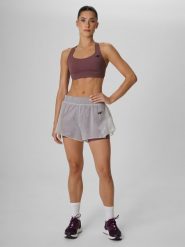 4F Spodenki treningowe szybkoschnące damskie - brązowe XS. Brązowe spodenki sportowe damskie 4f, l, na fitness i siłownię. Za 149.99 zł.