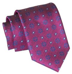 Męski Krawat Angelo di Monti - Głęboka Czerwień, Groszki. Czerwone krawaty i muchy męskie Angelo di Monti, bez wzorów, z tkaniny, eleganckie. Za 45.00 zł.