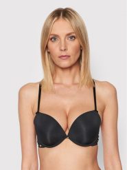 Selmark Biustonosz push-up Etna 10529 Czarny. Czarne biustonosze SELMARK, bez wzorów, z syntetyku. Za 229.99 zł.