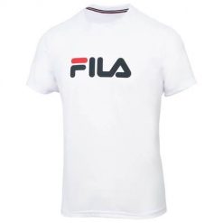 Koszulka sportowa męska Fila Classic Logo Tennis. Białe t-shirty sportowe męskie Fila, m, z poliesteru, bez ramiączek. Za 259.99 zł.