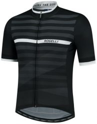 Koszulka rowerowa męska Rogelli STRIPE. Białe t-shirty sportowe męskie Rogelli, l, z gumy, bez ramiączek, rowerowe. Za 205.00 zł.