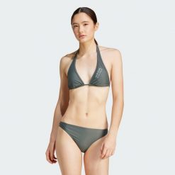 Bikini Neckholder. Niebieskie bikini damskie Adidas, bez wzorów. W wyprzedaży za 119.40 zł.