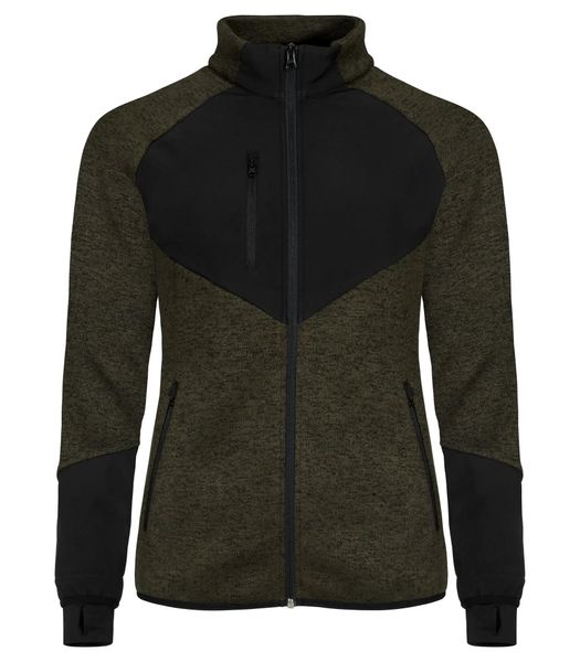 Clique Haines Women Polar z wkładkami softshell — ciepła i funkcjonalna – Fog. Zielone kurtki damskie CLIQUE, l, bez wzorów, z dzianiny, bez kaptura. Za 284.05 zł.
