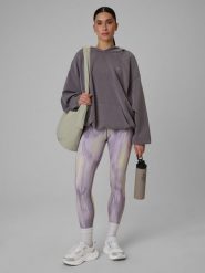 4F Legginsy treningowe szybkoschnące damskie - żółte L. Żółte legginsy sportowe damskie 4f, l, bez wzorów, z podwyższonym stanem, na fitness i siłownię. Za 149.99 zł.