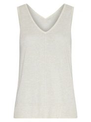 MOSS COPENHAGEN Top "Rini Kobra" w kolorze kremowym rozmiar: S/M. Brązowe topy damskie MOSS COPENHAGEN, m, bez wzorów, bez kołnierzyka. Za 90.95 zł.