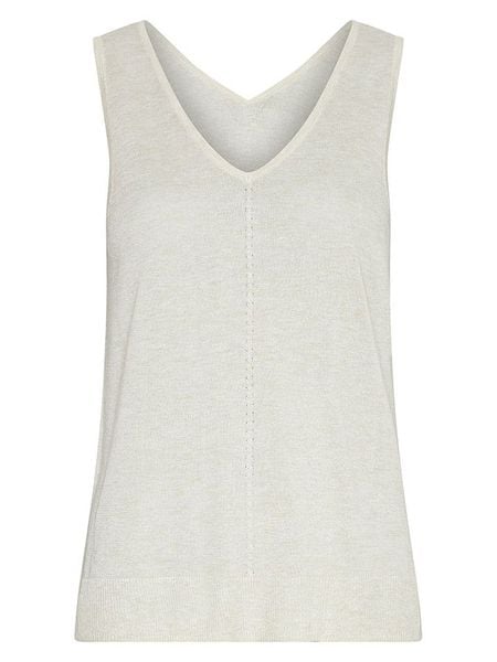 MOSS COPENHAGEN Top "Rini Kobra" w kolorze kremowym rozmiar: S/M. Brązowe topy damskie MOSS COPENHAGEN, m, bez wzorów, bez kołnierzyka. Za 90.95 zł.