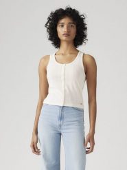 Levi's Top w kolorze białym rozmiar: S. Białe topy damskie Levi's, s, bez wzorów, bez kołnierzyka. Za 79.03 zł.