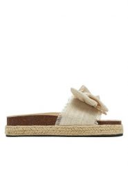 DeeZee Espadryle 92529 Beżowy. Brązowe espadryle damskie DeeZee, bez wzorów, z materiału, bez obcasa. Za 119.99 zł.