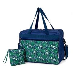 Torba podróżna Sapphire ST-142 - granatowa. Niebieskie torby podróżne damskie SAPPHIRE, bez wzorów, z materiału, duże. W wyprzedaży za 48.00 zł.