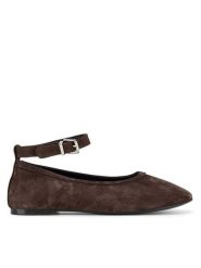 Gino Rossi Baleriny ANYA-7340-25 Brązowy. Brązowe baleriny damskie Gino Rossi, bez wzorów, ze skóry, bez obcasa. Za 299.99 zł.