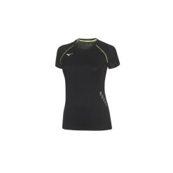 Premium T-shirt damski Mizuno JPN. Czarne t-shirty damskie Mizuno, bez wzorów, bez kołnierzyka. Za 147.50 zł.