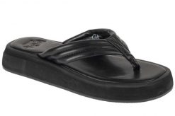 Japonki damskie, S.Bahia Lady 25 SBAHLS. Czarne klapki damskie Joma, bez wzorów, z materiału, bez obcasa. Za 59.99 zł.