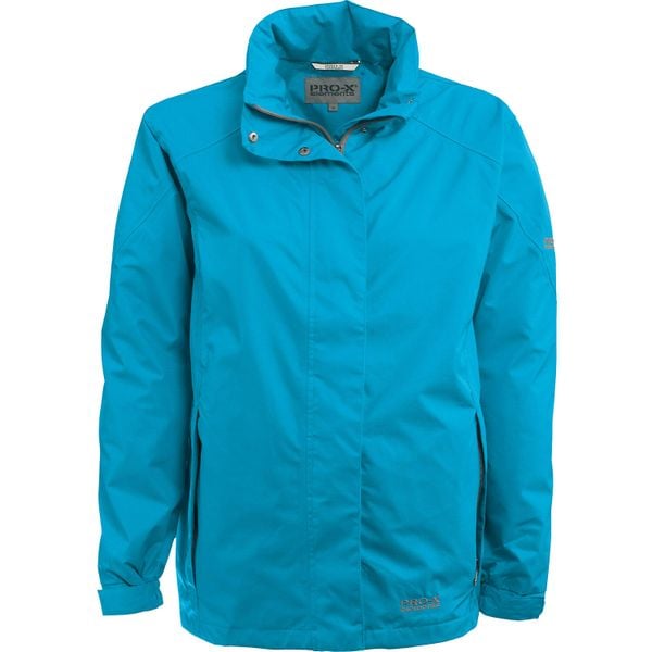 Kurtka damska Pro-X Elements Carrie. Niebieskie kurtki damskie PRO-X ELEMENTS, bez wzorów, z materiału, bez kaptura. Za 358.00 zł.