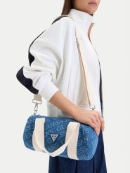 Guess Jeans Torebka CWBEO-GUESS-B-009-09 Niebieski. Niebieskie torebki klasyczne damskie Guess Jeans, z aplikacjami, z jeansu, bez dodatków. Za 229.99 zł.