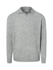 Jack & Jones sweter z dzianiny z domieszką wełny Mężczyźni szary, L. Szare swetry męskie Jack & Jones, l, bez wzorów, z dzianiny, bez kołnierzyka. Za 249.95 zł.