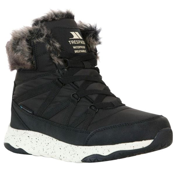 Buty Zimowe Damskie Kenna. Czarne obuwie trekkingowe damskie Trespass, na zimę. Za 593.99 zł.